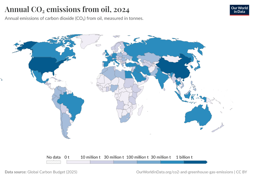 A thumbnail of the "Annual CO₂ emissions from oil" chart