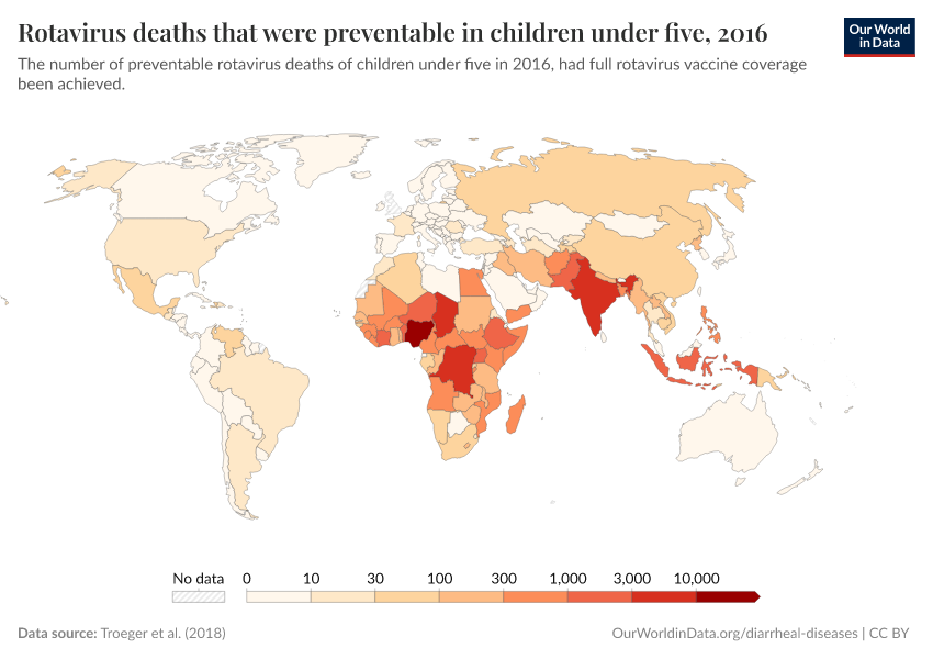 A thumbnail of the "Rotavirus deaths that were preventable in children under five" chart