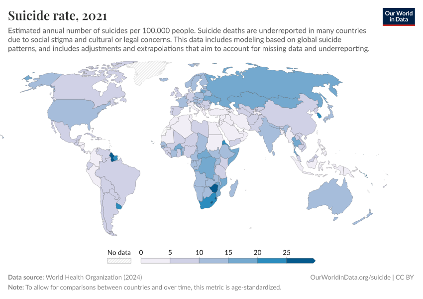 A thumbnail of the "Suicide rate" chart