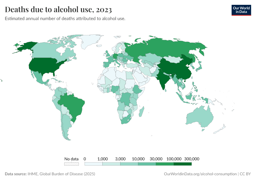 A thumbnail of the "Deaths due to alcohol use" chart