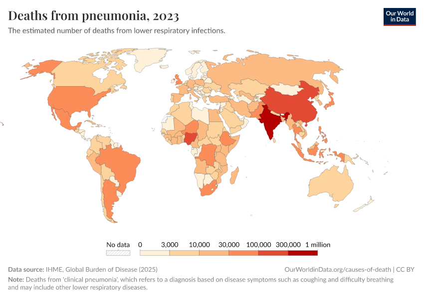 A thumbnail of the "Deaths from pneumonia" chart