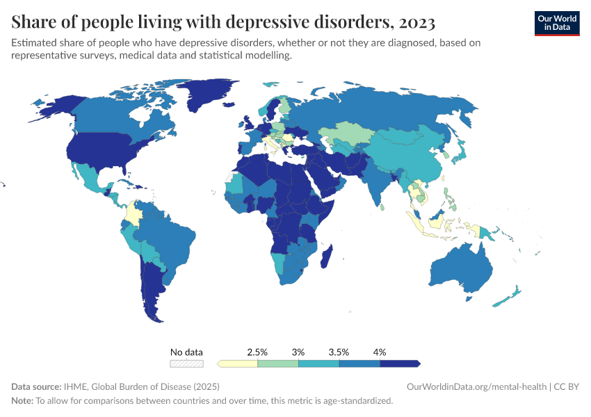 A thumbnail of the "Depressive disorders prevalence" chart