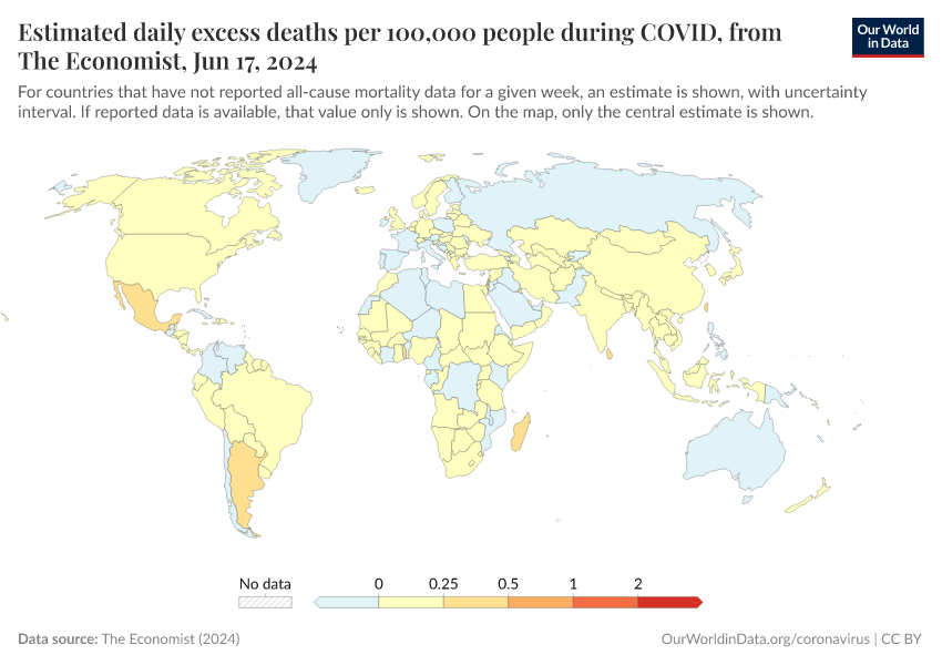 A thumbnail of the "Estimated daily excess deaths per 100,000 people during COVID, from The Economist" chart