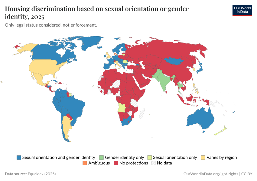 A thumbnail of the "Housing discrimination based on sexual orientation or gender identity" chart