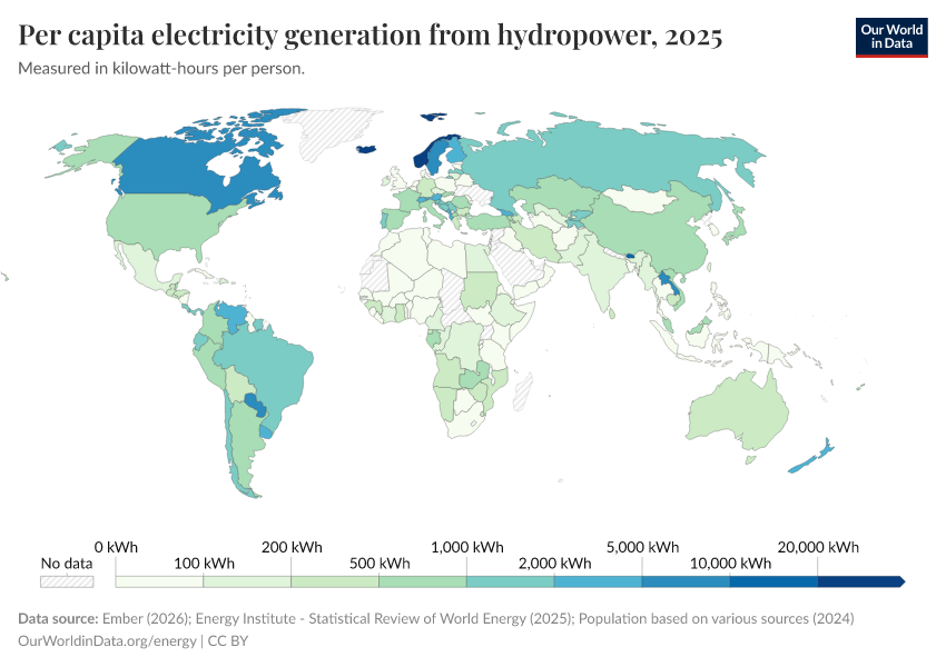 A thumbnail of the "Per capita electricity generation from hydropower" chart
