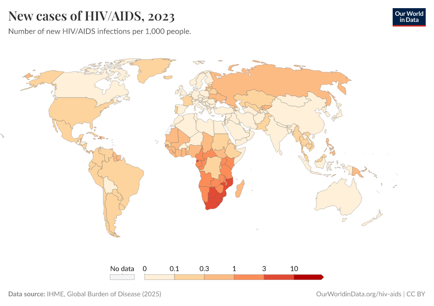A thumbnail of the "New cases of HIV/AIDS" chart