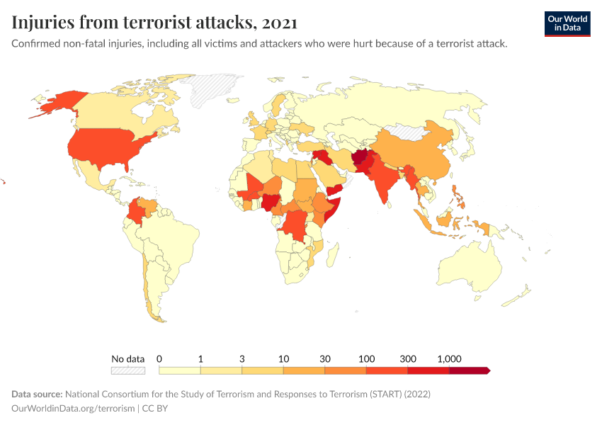 A thumbnail of the "Injuries from terrorist attacks" chart