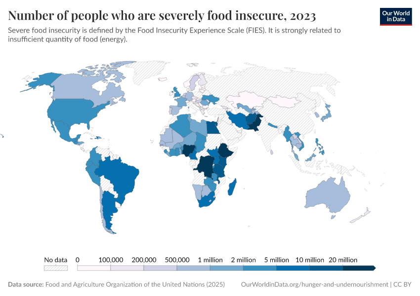 A thumbnail of the "Number of people who are severely food insecure" chart