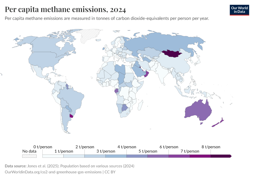 A thumbnail of the "Per capita methane emissions" chart