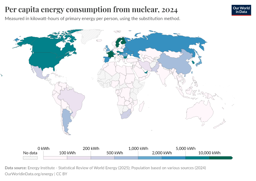A thumbnail of the "Per capita energy consumption from nuclear" chart