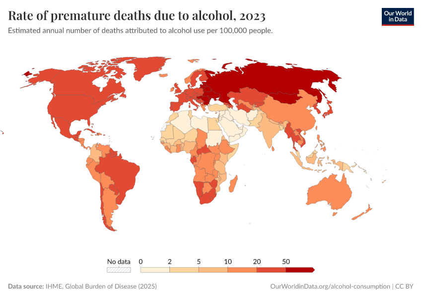 A thumbnail of the "Rate of premature deaths due to alcohol" chart