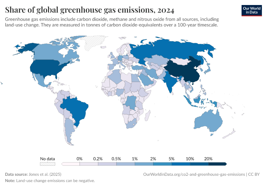 A thumbnail of the "Share of global greenhouse gas emissions" chart
