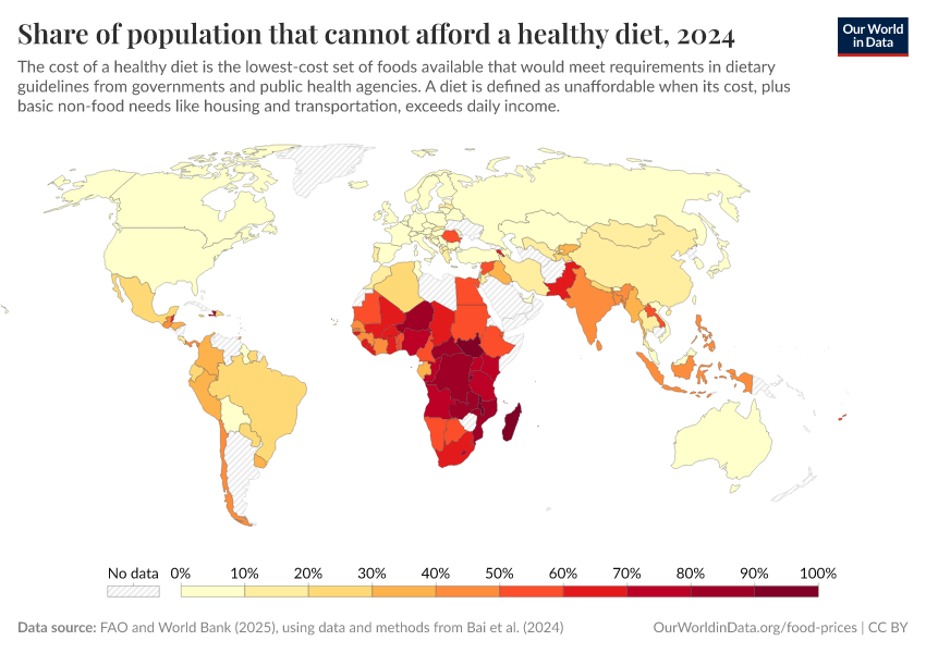 A thumbnail of the "Share of population that cannot afford a healthy diet" chart