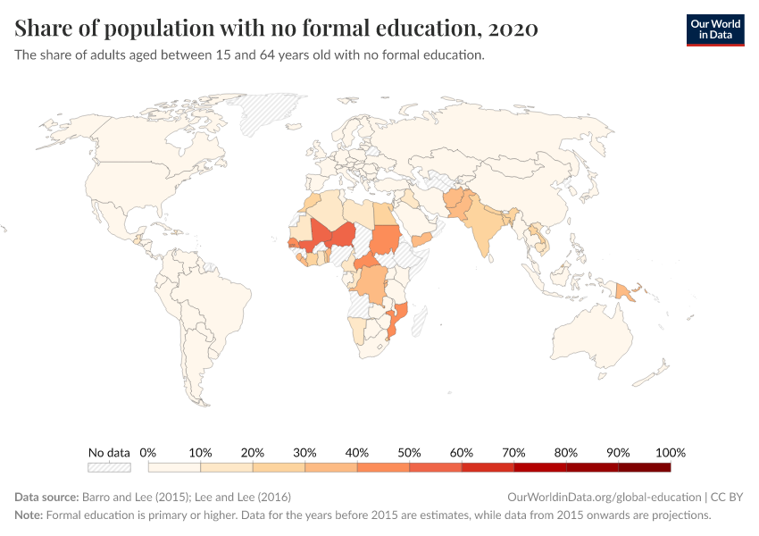 A thumbnail of the "Share of population with no formal education" chart