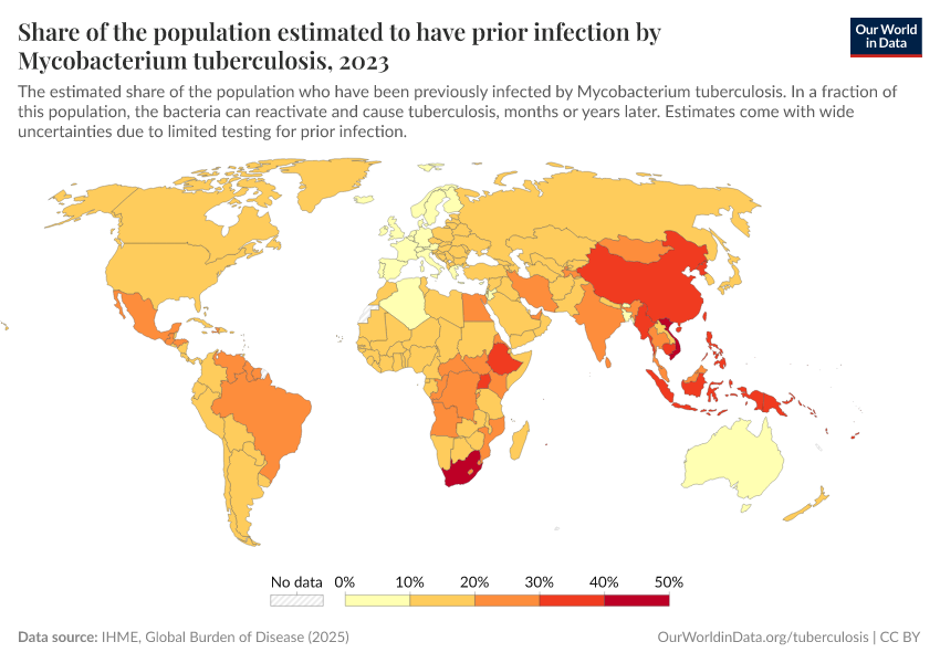 A thumbnail of the "Share of the population estimated to have prior infection by Mycobacterium tuberculosis" chart