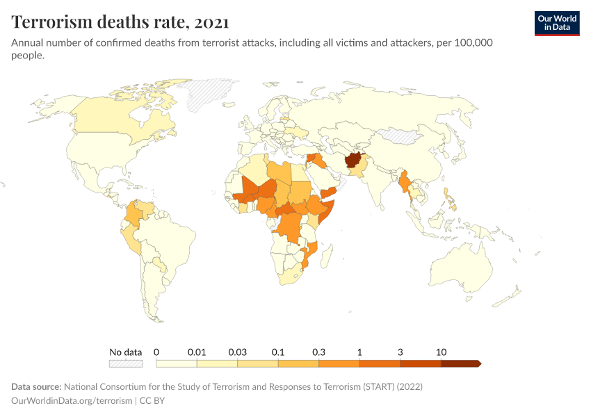 A thumbnail of the "Terrorism deaths rate" chart