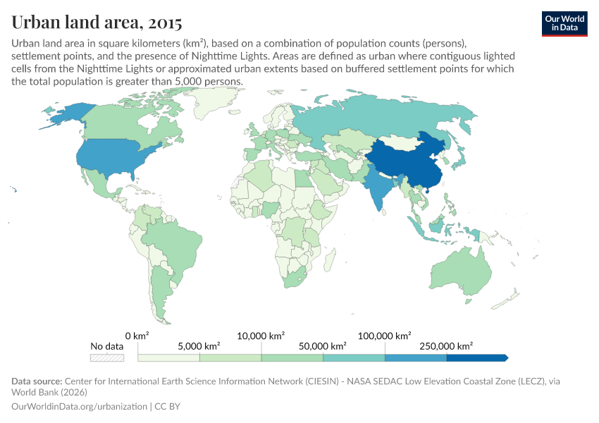 A thumbnail of the "Urban land area" chart
