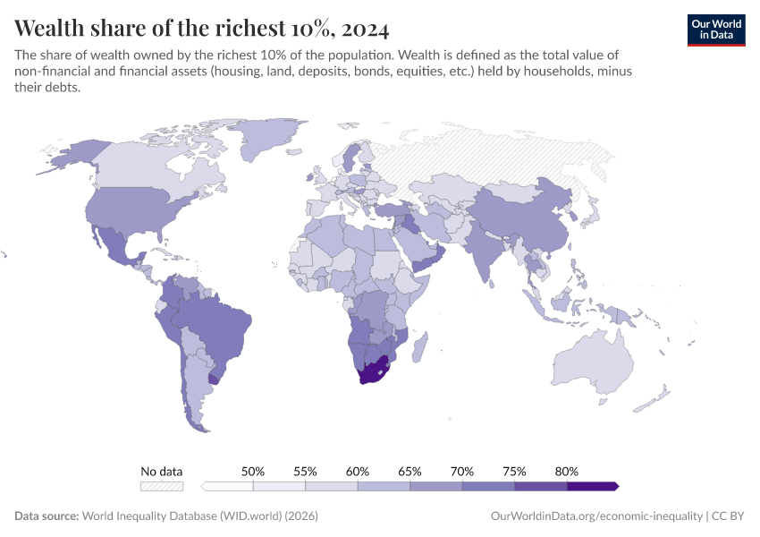 A thumbnail of the "Wealth share of the richest 10%" chart