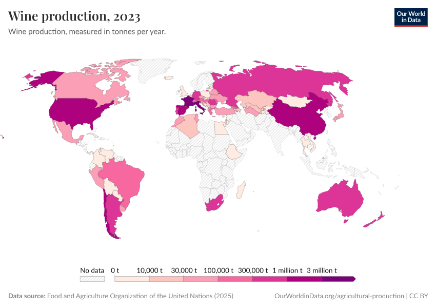 A thumbnail of the "Wine production" chart